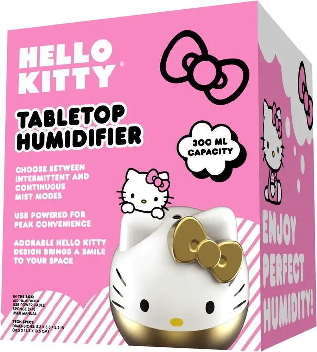 Alt view image 6 of 6 - Hello Kitty Gold USB Tabletop Humidifier