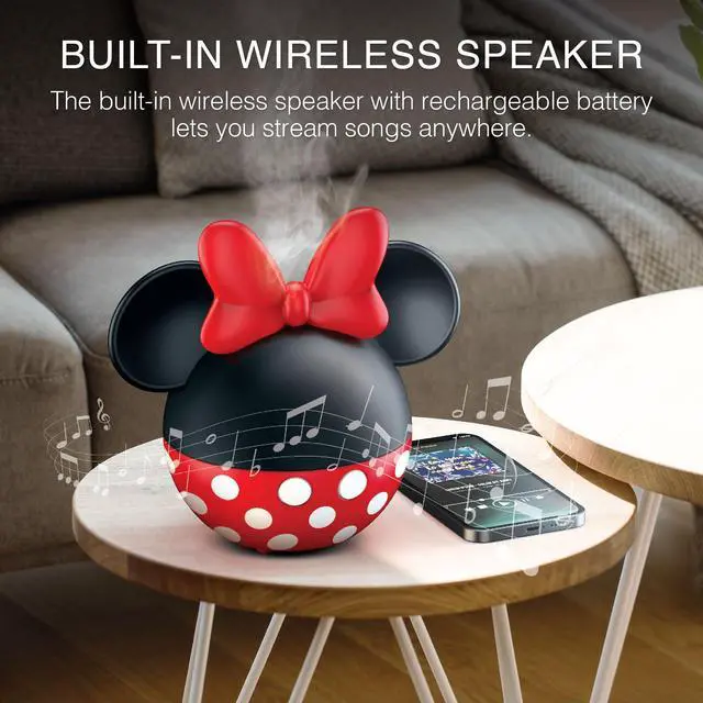 Alt view image 3 of 6 - Disney Minnie Mouse Ultrasonic Diffuser & Wireless Speaker