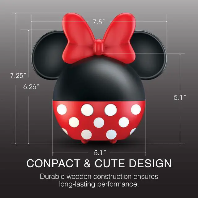 Alt view image 4 of 6 - Disney Minnie Mouse Ultrasonic Diffuser & Wireless Speaker