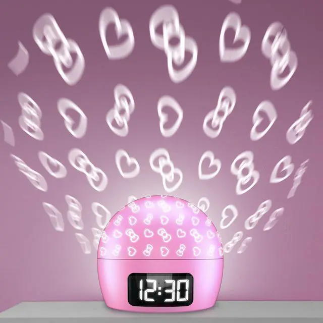Alt view image 2 of 4 - Hello Kitty Ambient Light Clock with Multi-Alarm