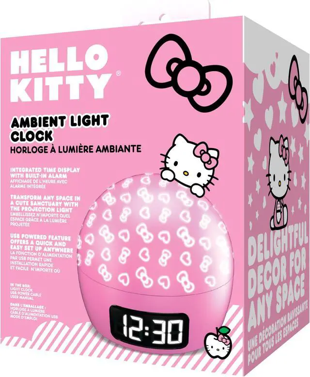 Alt view image 4 of 4 - Hello Kitty Ambient Light Clock with Multi-Alarm