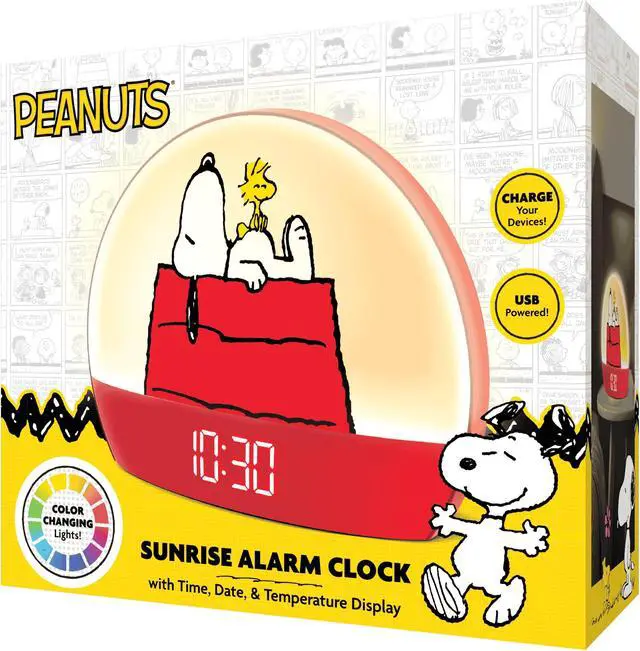 Alt view image 4 of 5 - Peanuts Snoopy Sunrise Alarm Clock