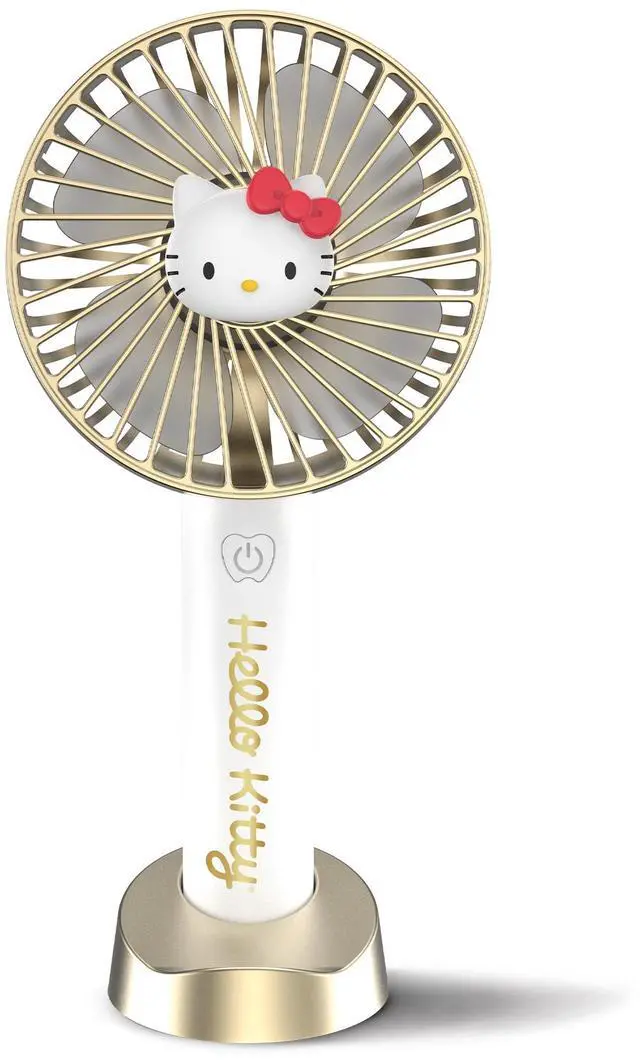 Alt view image 4 of 7 - Hello Kitty 2-In-1 Handheld Fan with Tabletop Stand