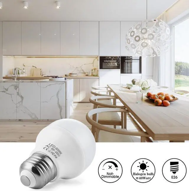 Alt view image 4 of 7 - WELLHOME 6PCS 40W Equivalent Light Bulb,4W Led Bulbs 3000K Daylight, A15 LED Lights E26 Base, Ceiling Fan Light Bulb,120V 40w Appliance Bulb,Non-Dimmable