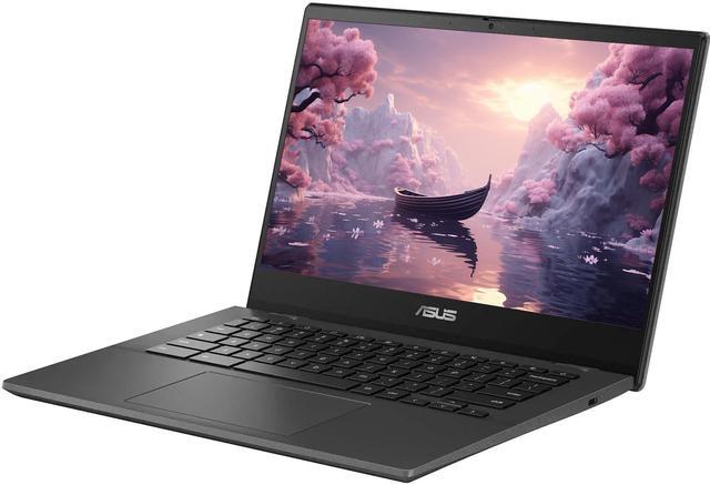 Alt view image 3 of 5 - ASUS Chromebook Laptop, 14 Business Laptop, 8-core MediaTek Kompanio 520, 4GB RAM 576GB Storage (64GB eMMC+512GB SD Card), Long Battery Life, Chrome OS, SD Card Reader, Gravity Gray