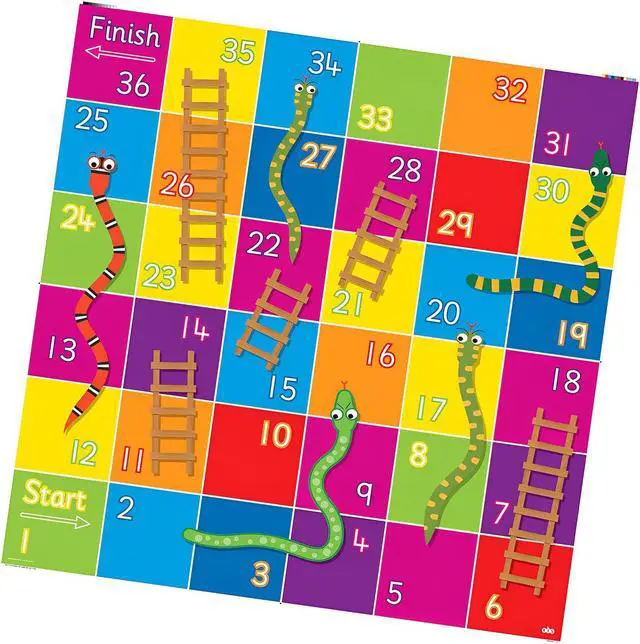 Alt view image 3 of 3 - TTS Snakes and Ladders Mat for Bee-Bot or Blue-Bot Floor Robots Coding Toy - Educational Coding STEM Learning Toys Accessories Playmats Gifts for Kids Ages 3+
