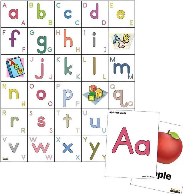 Main image of Alphabet Mat with Alphabet Cards for Bee-Bot or Blue-Bot Floor Robots Toy - Educational Coding STEM Learning Toys Accessories Playmats Gifts for Kids Ages 3+