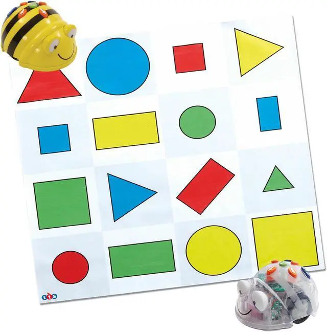 Alt view image 2 of 2 - TTS Shapes, Color & Size Mat for Bee-Bot or Blue-Bot Mat Floor playmats for kids Educational Fun Robot mats - Programmable Robot Toys for Kids | Above 3 years