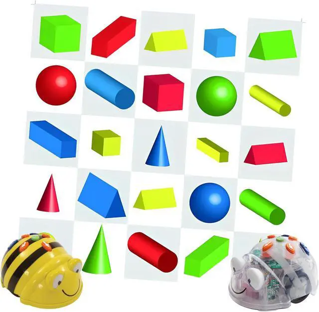 Alt view image 2 of 2 - TTS 3D Shapes Mat for Bee-Bot or Blue-Bot Coding Robot - STEM Educational Programming Playmats Robots Accessories IT01075