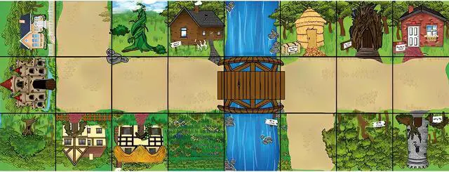 Main image of TTS Fairy Tale Mat for Bee-Bot and Blue-Bot Floor Robot Educational Programmable Toys STEM Learning Playmat Toy for Kids