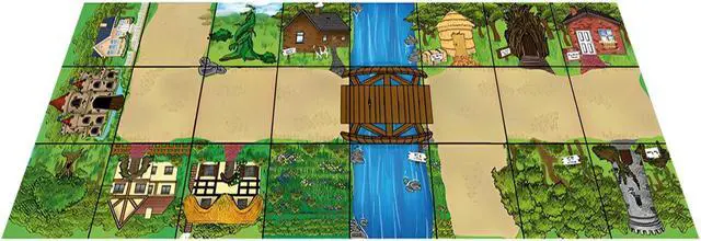 Alt view image 2 of 2 - TTS Fairy Tale Mat for Bee-Bot and Blue-Bot Floor Robot Educational Programmable Toys STEM Learning Playmat Toy for Kids
