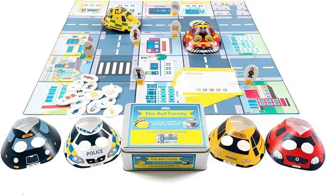 Alt view image 3 of 5 - TTS World Mat Bundle for Bee-Bot or Blue-Bot Educational Programmable Floor Robot Toy for Kids STEM Learning Playset Toy for Children, Includes Play Mats and Activity Tins