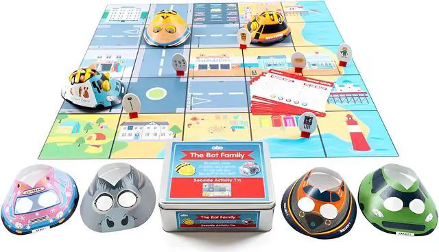 Alt view image 5 of 5 - TTS World Mat Bundle for Bee-Bot or Blue-Bot Educational Programmable Floor Robot Toy for Kids STEM Learning Playset Toy for Children, Includes Play Mats and Activity Tins