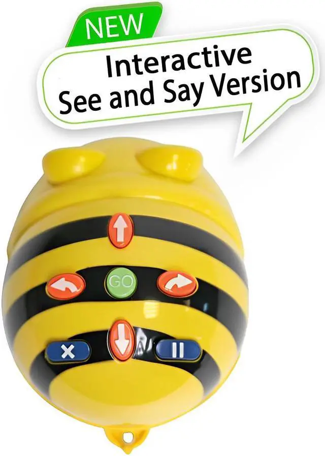 Alt view image 3 of 7 - Bee-Bot Programmable and Rechargeable Robot - New See and Say Version - STEM Educational Teaching Coding Robotic Toys for Kids Ages 3 years and up