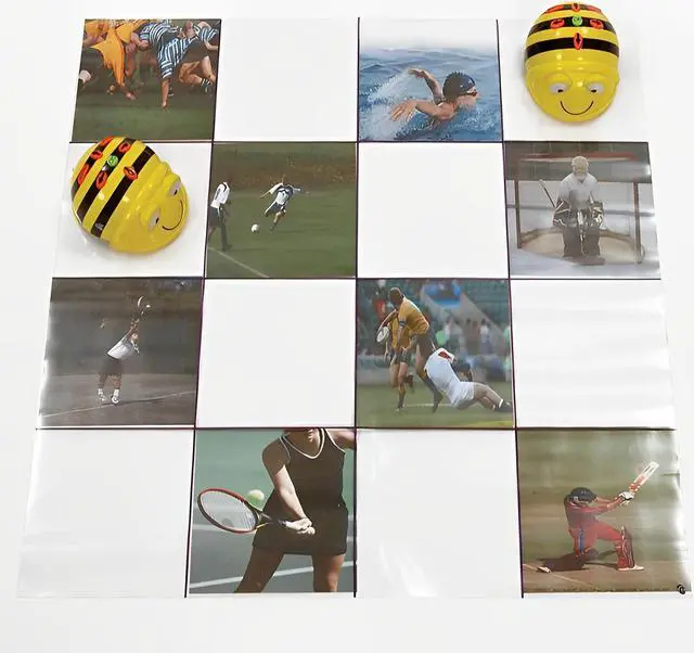 Alt view image 2 of 4 - TTS Transparent Grid Mat for Bee-Bot and Blue-bot for kids - Without Pockets