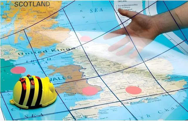 Alt view image 4 of 4 - TTS Transparent Grid Mat for Bee-Bot and Blue-bot for kids - Without Pockets