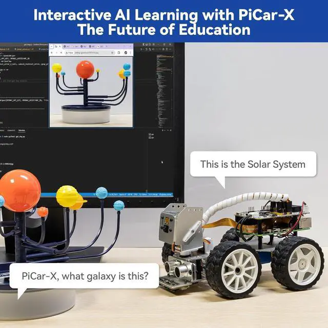 Alt view image 2 of 7 - SunFounder PiCar-X Smart Video Robot Car Kit for Raspberry Pi. CN0351D (Battery Not Included)