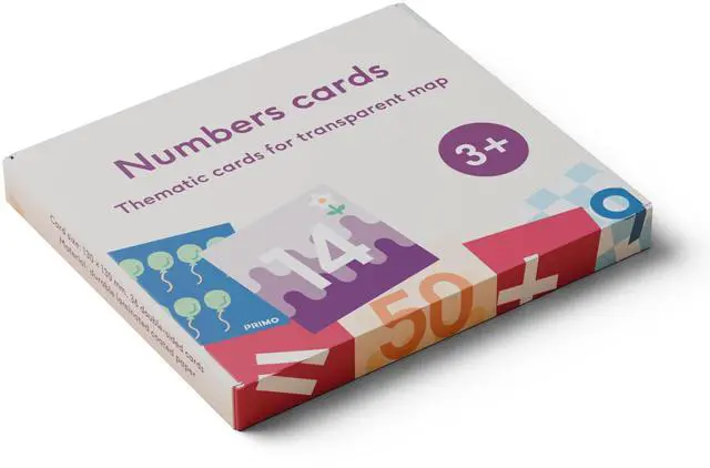 Alt view image 3 of 3 - Primo Thematic Number Cards for Cubetto Transparent Pocket Mat | STEM Educational Programming Robot Activity Cards Set