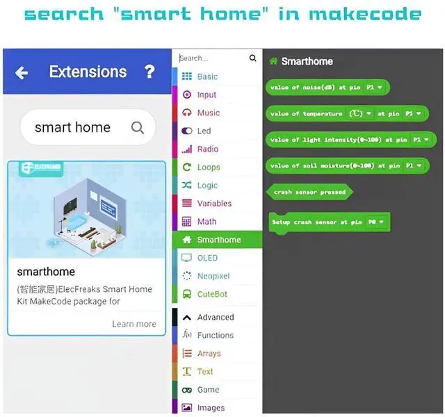 Alt view image 5 of 6 - ElecFreaks micro:bit Smart Home Kit (without micro:bit board). Limitless creativity with different sensors!