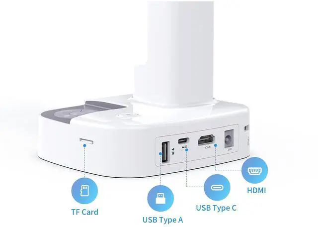 Alt view image 3 of 7 - JOYUSING V513 Document Camera 4K 2-in-1 Webcam Perfect for Video meetings, Online Virtual Presentations and Live streaming