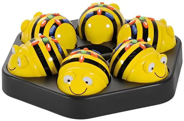 Alt view image 3 of 7 - TTS 18-pcs Bee-Bot Programmable Floor Robot See & Say Version with FREE 3-pcs Rechargeable Docking Station w/ USB Cable - Programmable Toy for Age 3+