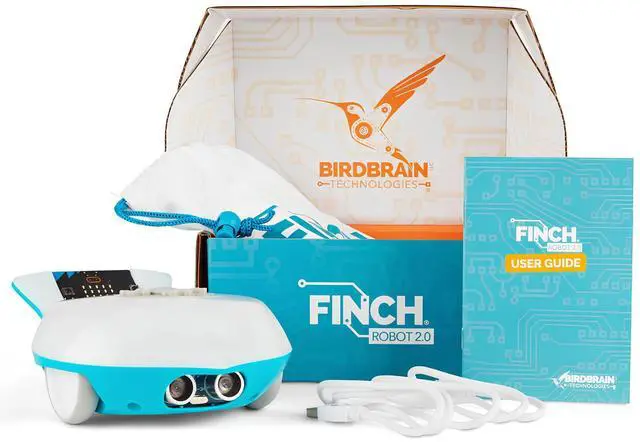 Main image of Birdbrain Finch Coding Robot 2.0 with Micro:bit, Educational STEM Coding Robot, Kindergarten to College Teaching and Learning Programmable Robots