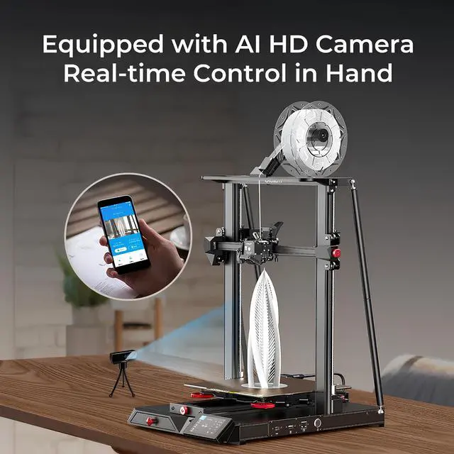 Alt view image 5 of 7 - Creality CR-10 Smart Pro FDM 3D Printer | Remote Control with AIot HD Camera LED Light Dual-Mode Levelling Filament Detection Resume Printing Dual-Gear Direct Extruder