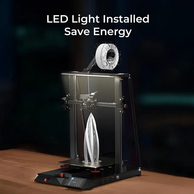 Alt view image 6 of 7 - Creality CR-10 Smart Pro FDM 3D Printer | Remote Control with AIot HD Camera LED Light Dual-Mode Levelling Filament Detection Resume Printing Dual-Gear Direct Extruder