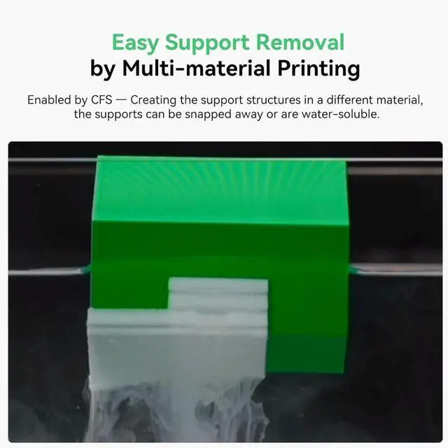 Alt view image 6 of 7 - Creality Hi 3D Printer Supports Multi-Color 3D Printing, High-Speed 500 mm/s, Automated Filament Detection, Auto-Leveling, All-Metal Frame, 260×260×300 mm Build Volume