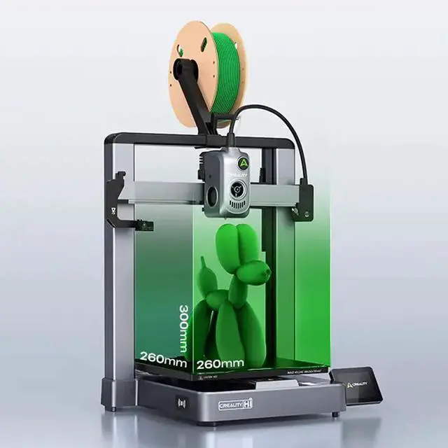 Alt view image 7 of 7 - Creality Hi 3D Printer Supports Multi-Color 3D Printing, High-Speed 500 mm/s, Automated Filament Detection, Auto-Leveling, All-Metal Frame, 260×260×300 mm Build Volume