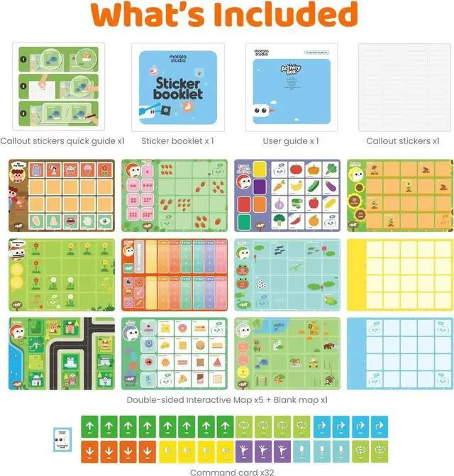 Alt view image 5 of 7 - Matatalab Tale-Bot Pro Education Edition w/ Activity Box Screen-Free Coding Robot for Kids Ages 35, Early STEM Learning & Creative Play Set