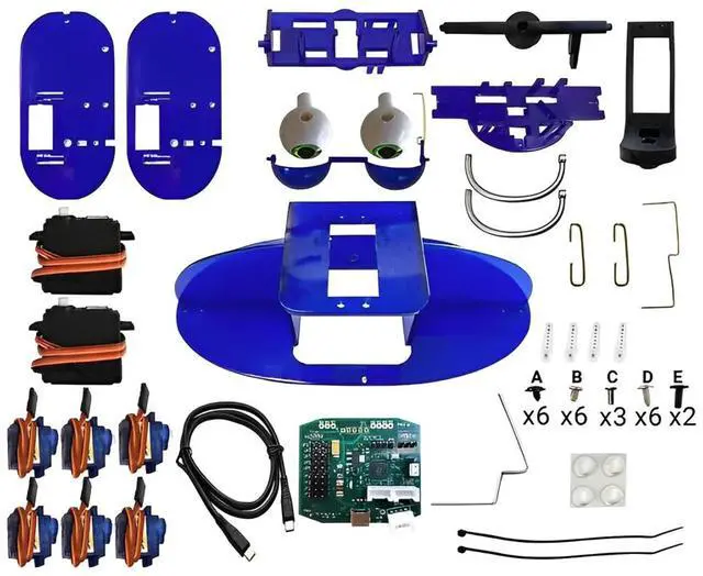 Main image of Ohbot 2.2 Programmable DIY STEM Robot Kit with 8 Servo Motors & Coding Support for Ages 7+
