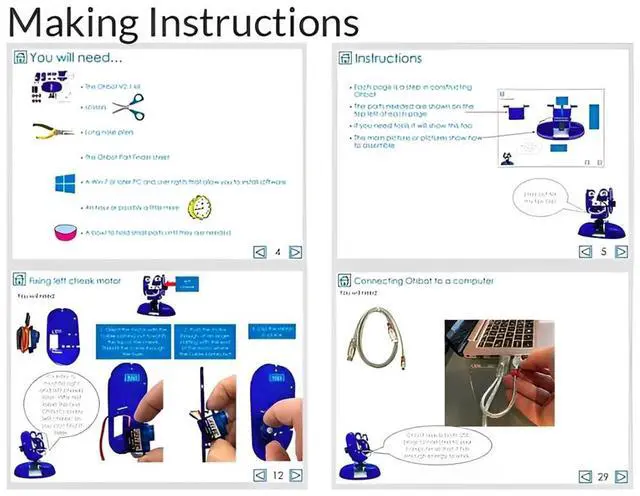 Alt view image 4 of 7 - Ohbot 2.2 Programmable DIY STEM Robot Kit with 8 Servo Motors & Coding Support for Ages 7+