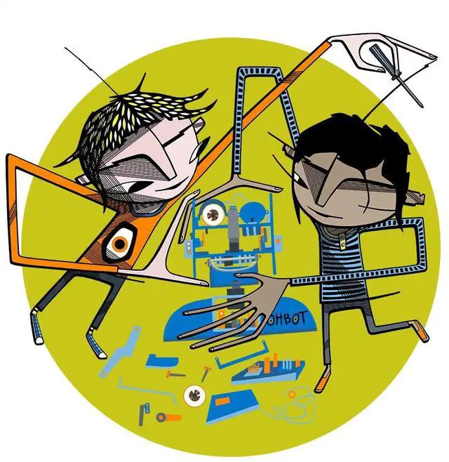 Alt view image 7 of 7 - Ohbot 2.2 Assembled Programmable Social Robot Head STEM Coding, Python & Scratch, AI Enabled for Ages 7+