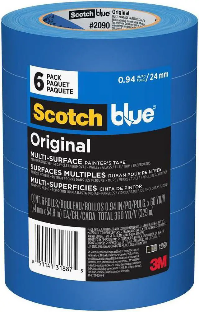Alt view image 15 of 20 - 3M-Commercial Tape Div 209024EVP Painters Masking Tape, 1 in. x 60 yards