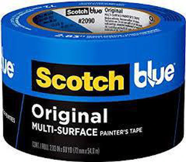 Alt view image 7 of 8 - Blue Painter's Tape 3" X 60 Yardss 3M Masking Tapes and Paper 2090-3A Blue