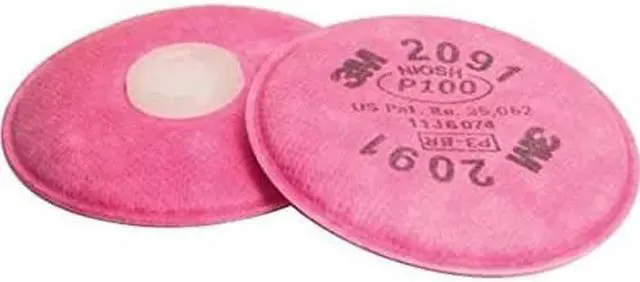 Alt view image 6 of 10 - 3M 07000 P100 Particulate 2091 Filter - 1 pair
