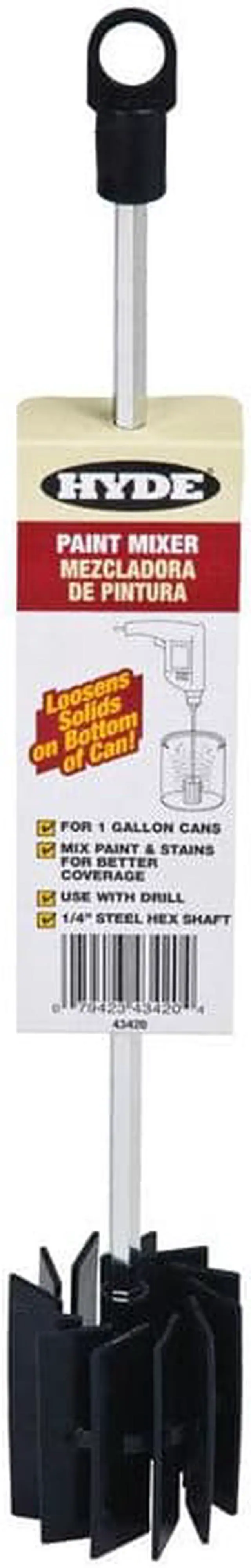 Alt view image 4 of 4 - HYDE 43420 Paint Mixer,1/4 Dia,11 In L,1 Gallon