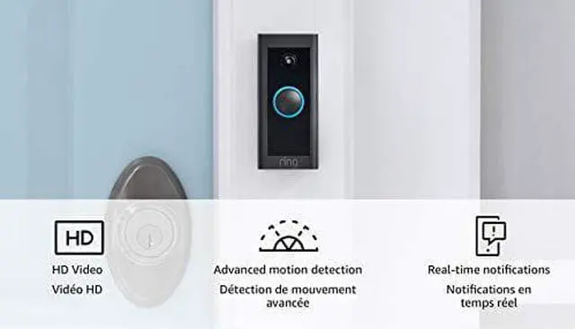Alt view image 5 of 10 - Ring Video Doorbell Wired  Convenient, essential features in a slimmed-down design, pair with Ring Chime to hear audio notifications in your home (existing doorbell wiring required) - 2021 release