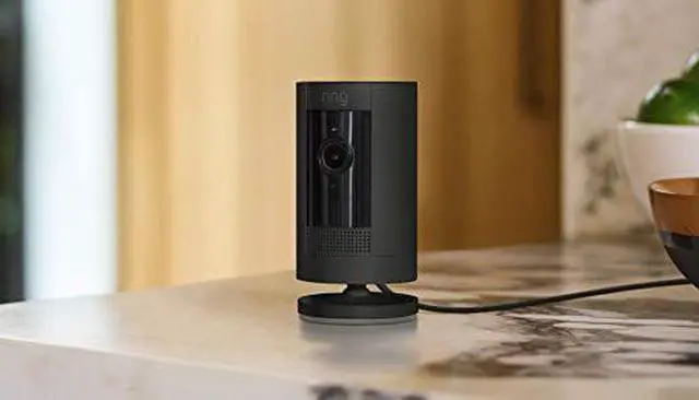 Alt view image 12 of 20 - Ring STICKCAM32BK Stick Up Cam Plug-In Security Camera - Black