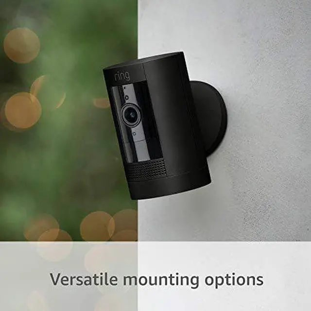 Alt view image 16 of 20 - Ring STICKCAM32BK Stick Up Cam Plug-In Security Camera - Black