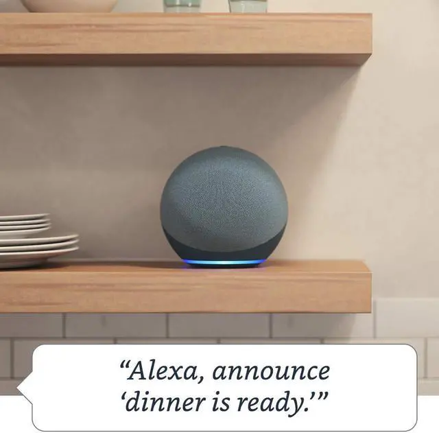 Alt view image 6 of 7 - Echo (4th Gen) With premium sound, smart home hub, and Alexa Twilight Blue