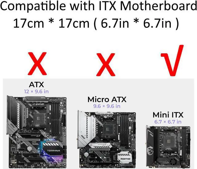 Alt view image 6 of 6 - KCMconmey 4 Bay NAS Case, 4 x 2.5/3.5 Tray. Compatible ITX MB Flex PSU. with Front USB 3.0 12cm Chassis Fan Hot Swap Backplane. Network Attached Storage Enclosure.