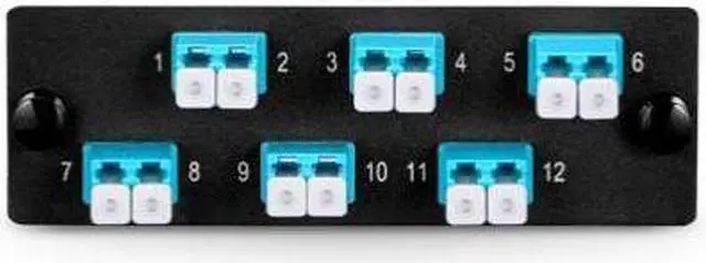 Main image of Panduit FAP6WAQDLCZ Compatabile Fiber Adapter Panel with 6 LC Duplex Adapters
