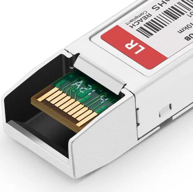 Alt view image 2 of 3 - Ubiquiti UF-SM-10G Compatible SFP+ 10GBASE-LR 1310nm 10km DOM Duplex LC/UPC SMF Optical Transceiver Module - IN STOCK