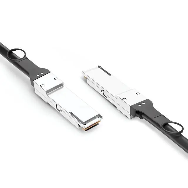 Alt view image 2 of 3 - Dell Force10 CBL-QSFP28-100G-DAC-2M Compatible 100G QSFP28 Passive Direct Attach Copper (DAC) Cable, 2m (6.6ft)