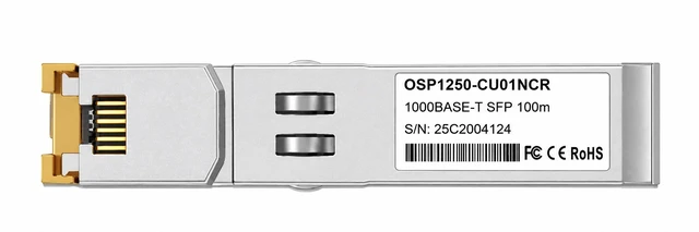 Main image of RAD SFP-30 Compatible 10/100/1000BASE-T SFP Copper RJ45 Transceiver Module, 100m
