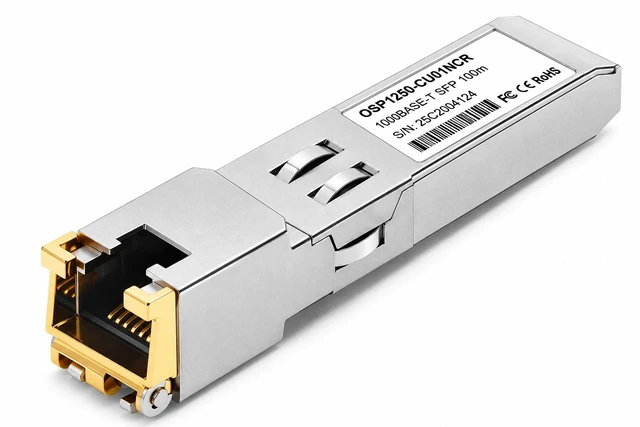 Alt view image 3 of 3 - RAD SFP-30 Compatible 10/100/1000BASE-T SFP Copper RJ45 Transceiver Module, 100m