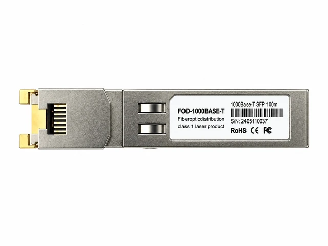Alt view image 4 of 6 - Delock 86045 Compatible 1000BASE-T SFP Copper RJ45 Transceiver Module, 100m