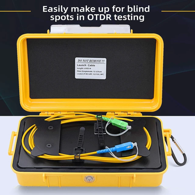 Alt view image 2 of 5 - OTDR Launch Cable Box, 1km Single Mode 9/125, SC/UPC to SC/APC, Dead Zone Eliminator for 1310/1550nm